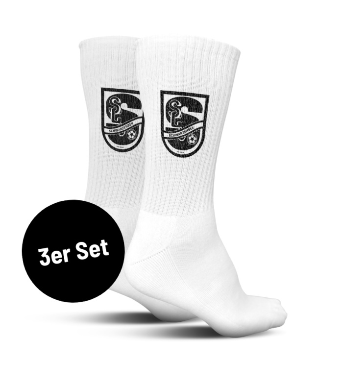 SC Schwarzenbek "Wappen - schwarz" Socken (3 Paar)