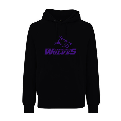 schwarzenbek-wolves-hoodie-bio-schwarz-lila