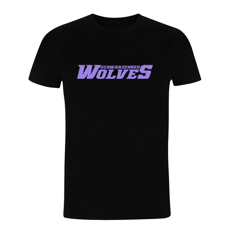 schwarzenbek-wolves-t-shirt-schwarz-hell-lila-schriftzug