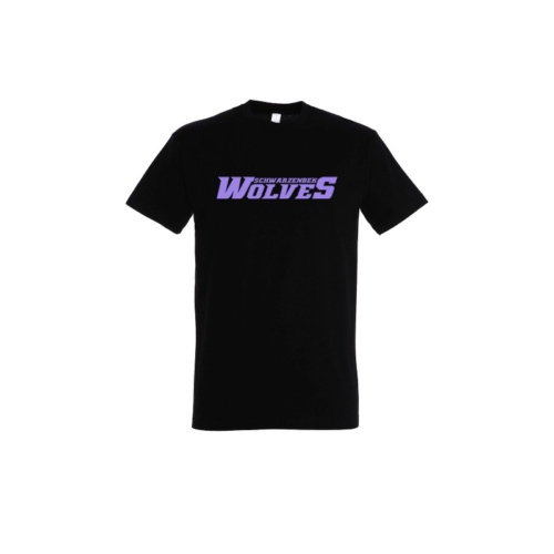 schwarzenbek-wolves-t-shirt-schwarz-helllila-schriftzug-kids