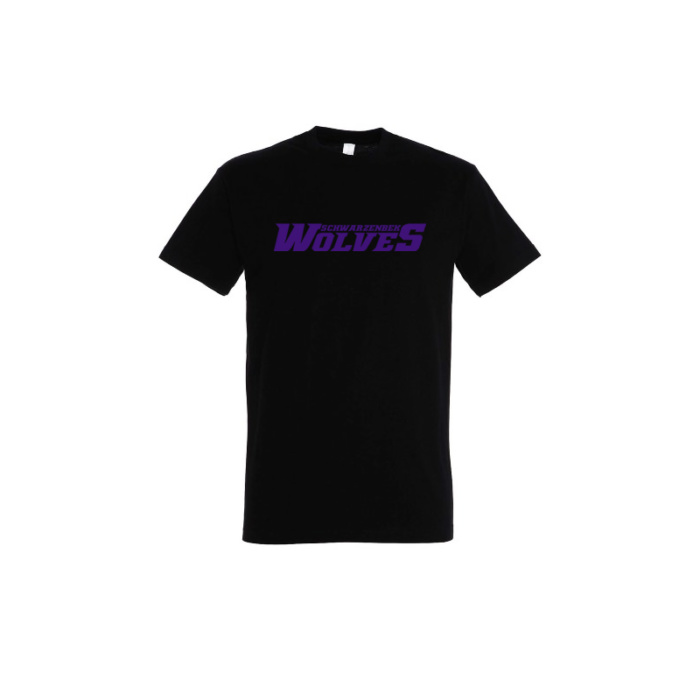 schwarzenbek-wolves-t-shirt-schwarz-lila-schriftzug-kids